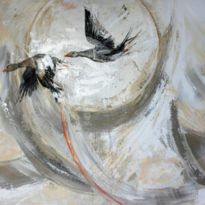 Geese Fly In The Circle Of Life