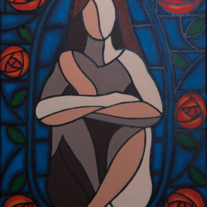 Seated Lady with Roses