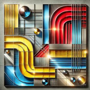 Miko-Digipainting 0265 Abstract Geometric Industrial 2024
