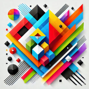 Miko-Digipainting 0252 Abstract Geometric Rainbow 2024 01