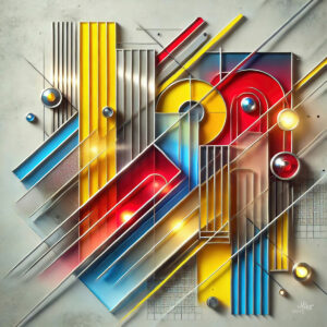 Miko-Digipainting 0282 Abstract Geometric Industrial 2024