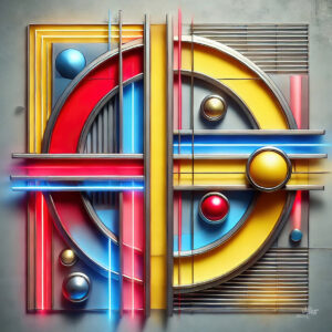 Miko-Digipainting 0256 Abstract Geometric Industrial 2024