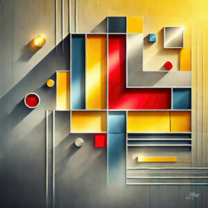 Miko-Digipainting 0257 Abstract Geometric Industrial 2024