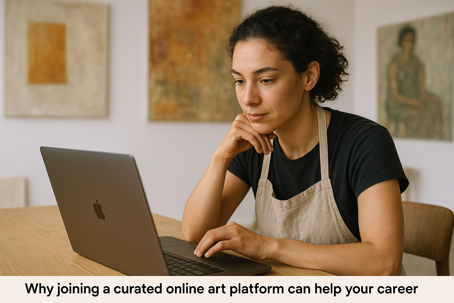 Editorial art image for article: Why joining a curated online art platform can help your career